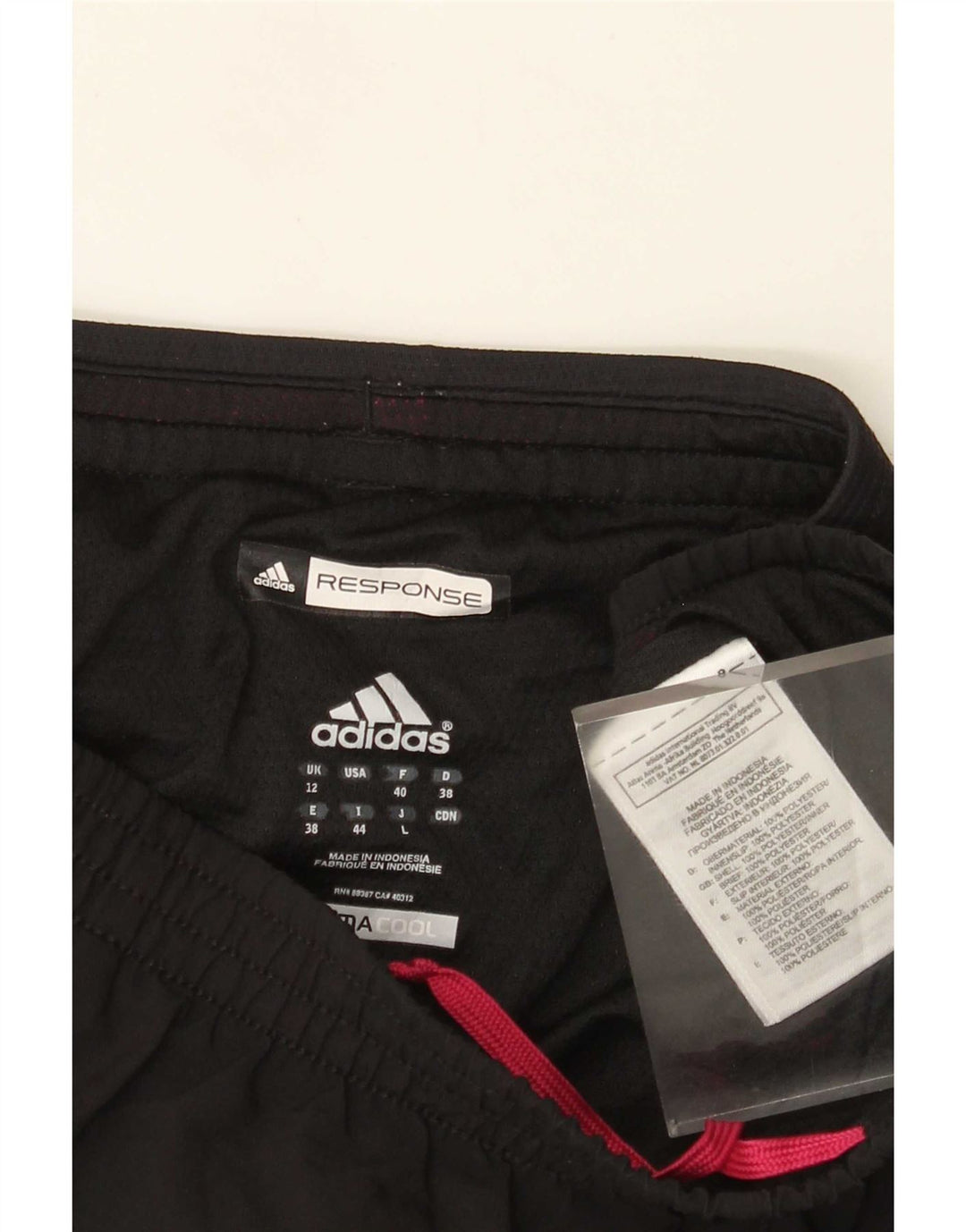 Adidas Damen Climacool Sport Shorts UK 12 Medium Schwarz Polyester