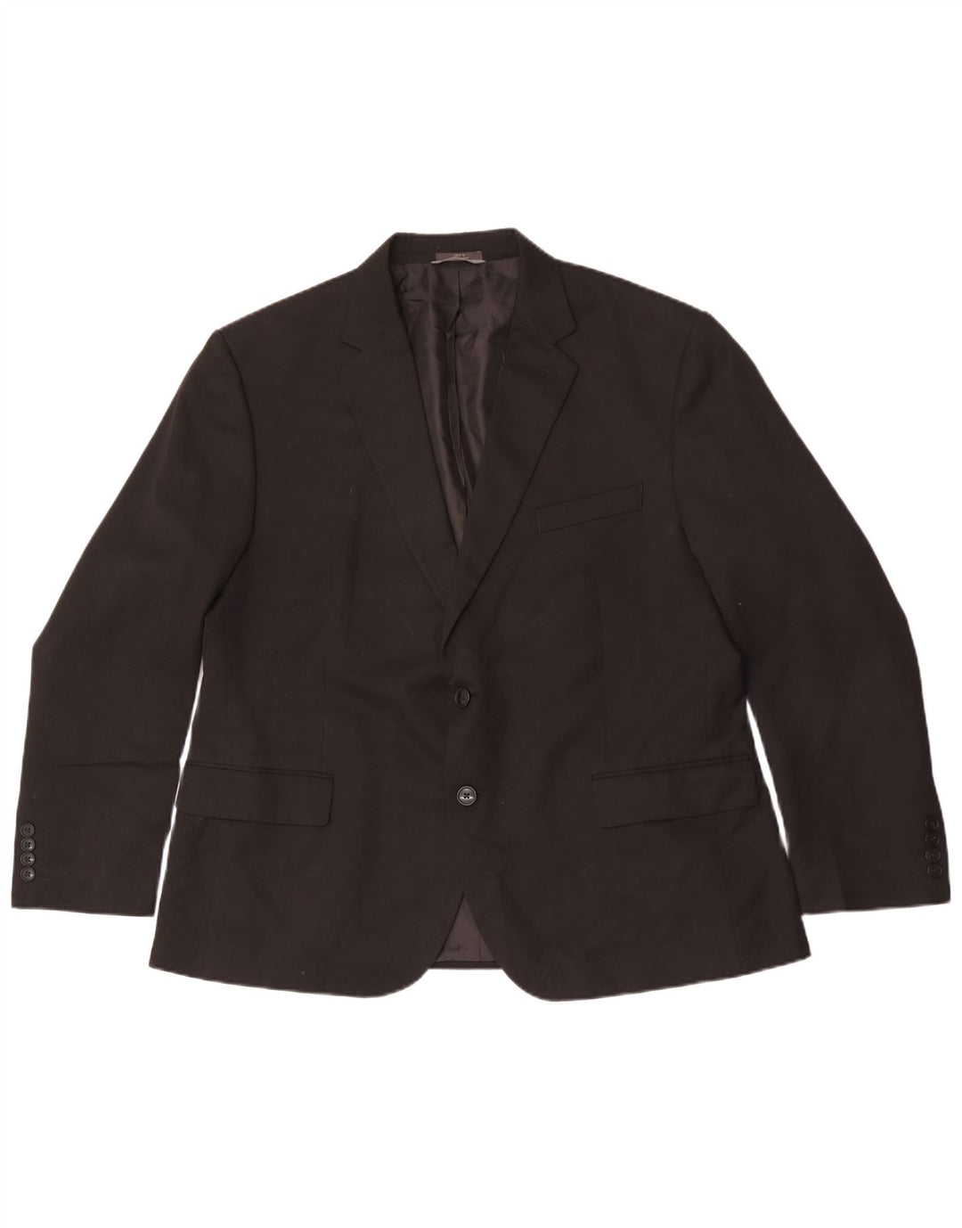 Marks & Spencer Herren Regular 2-Knopf-Blazerjacke IT 56 3XL Schwarz
