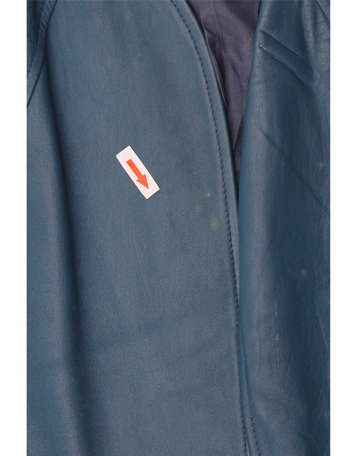 Chagall Damen Lederjacke IT 44 Mittelblau