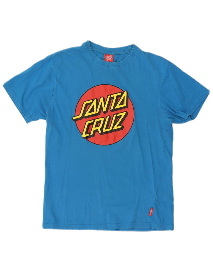 Santa Cruz Herren-T-Shirt mit Grafik, mittelblaue Baumwolle