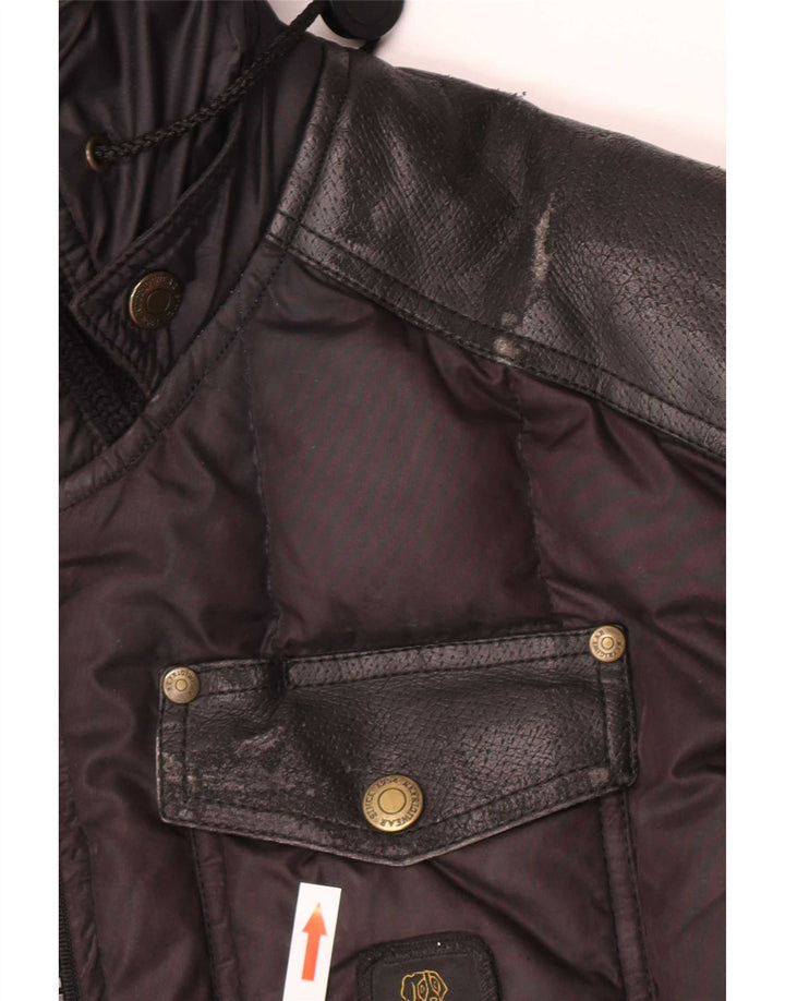 Refrigiwear Herren Cruz Hooded Wattierte Jacke UK 38 Medium Schwarz Polyester