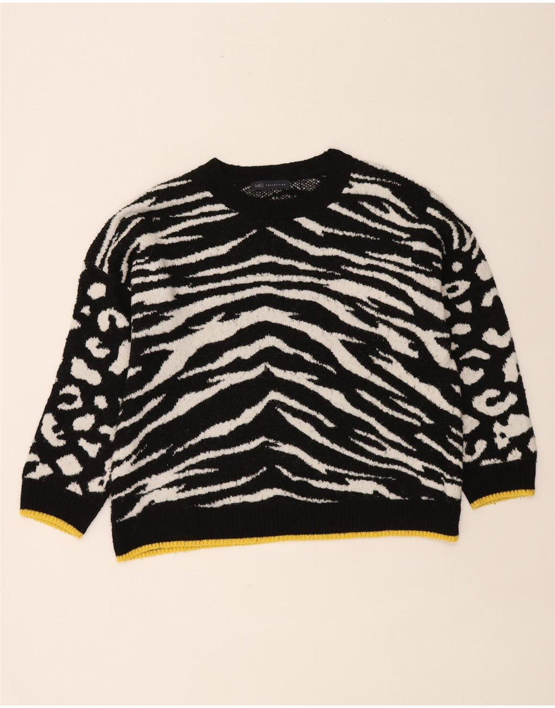 Marks & Spencer Damen-Pullover mit U-Boot-Ausschnitt, Gr. 16, Schwarz