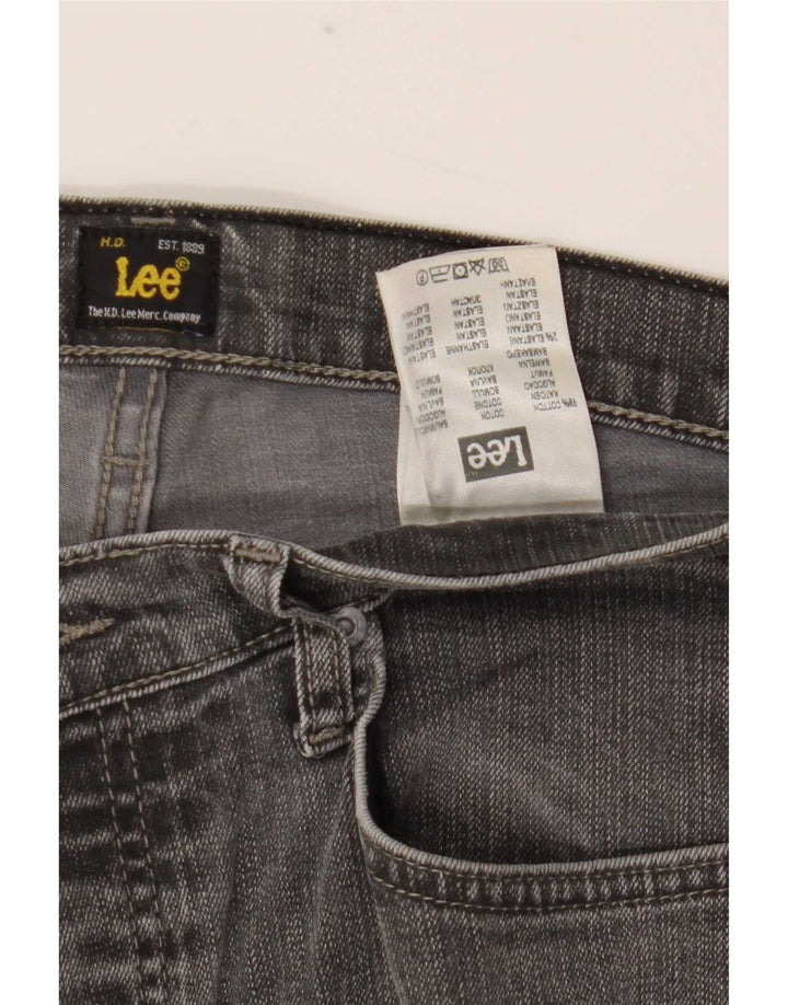 Lee Herren Powell Straight Jeans W34 L30 Graue Baumwolle