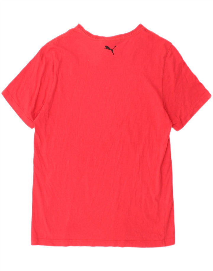 Puma Herren Grafik-T-Shirt-Oberteil Mittelrot