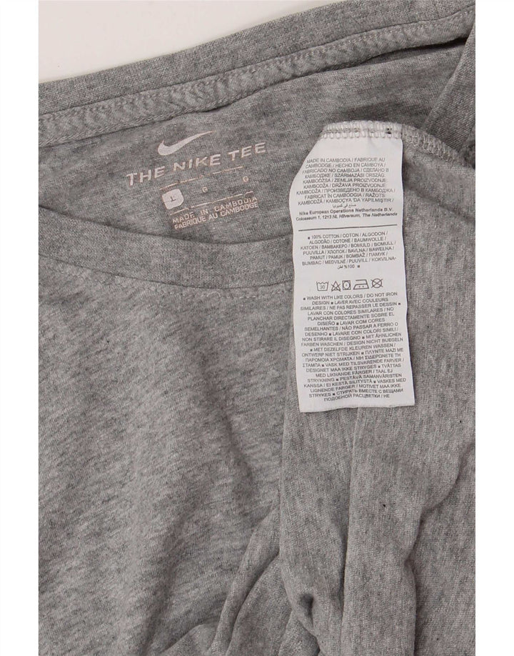 Nike Herren-T-Shirt, normal, groß, aus grauer Baumwolle