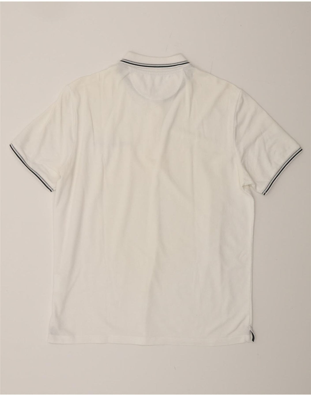 CHAMPION Herren-Poloshirt „Easy Fit“, groß, aus weißer Baumwolle