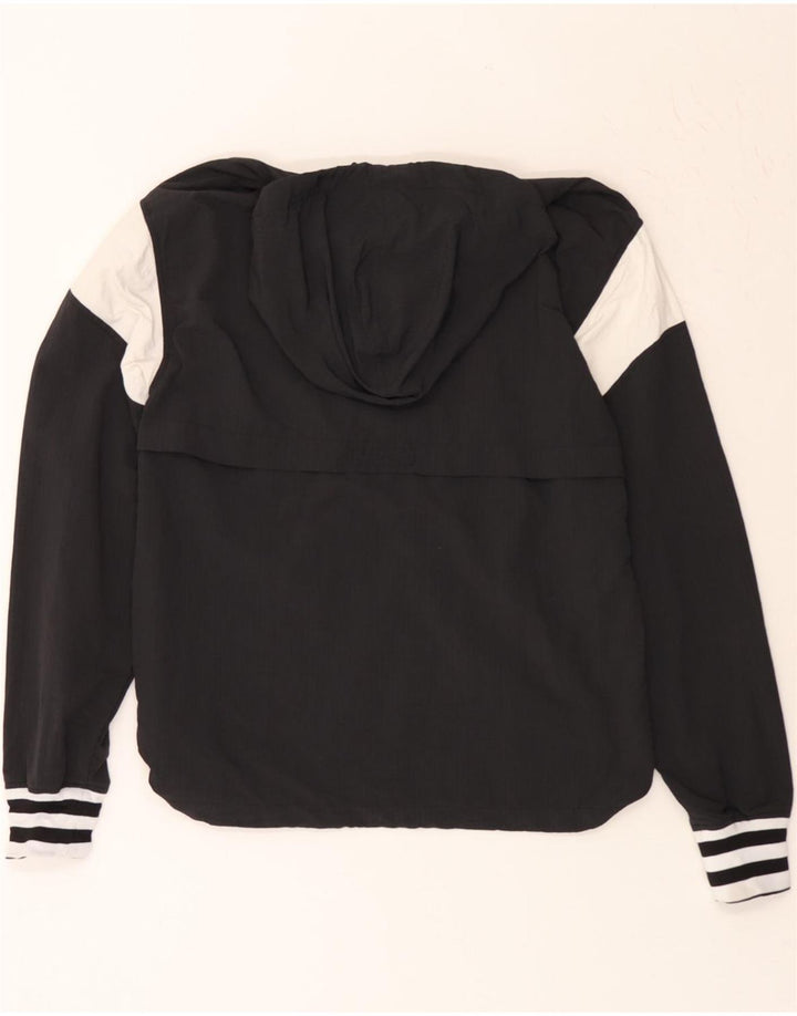 CHAMPION Mens Pullover Hooded Tracksuit Top Jacket Small Black Colourblock Vintage Champion and Second-Hand Champion from Messina Hembry 