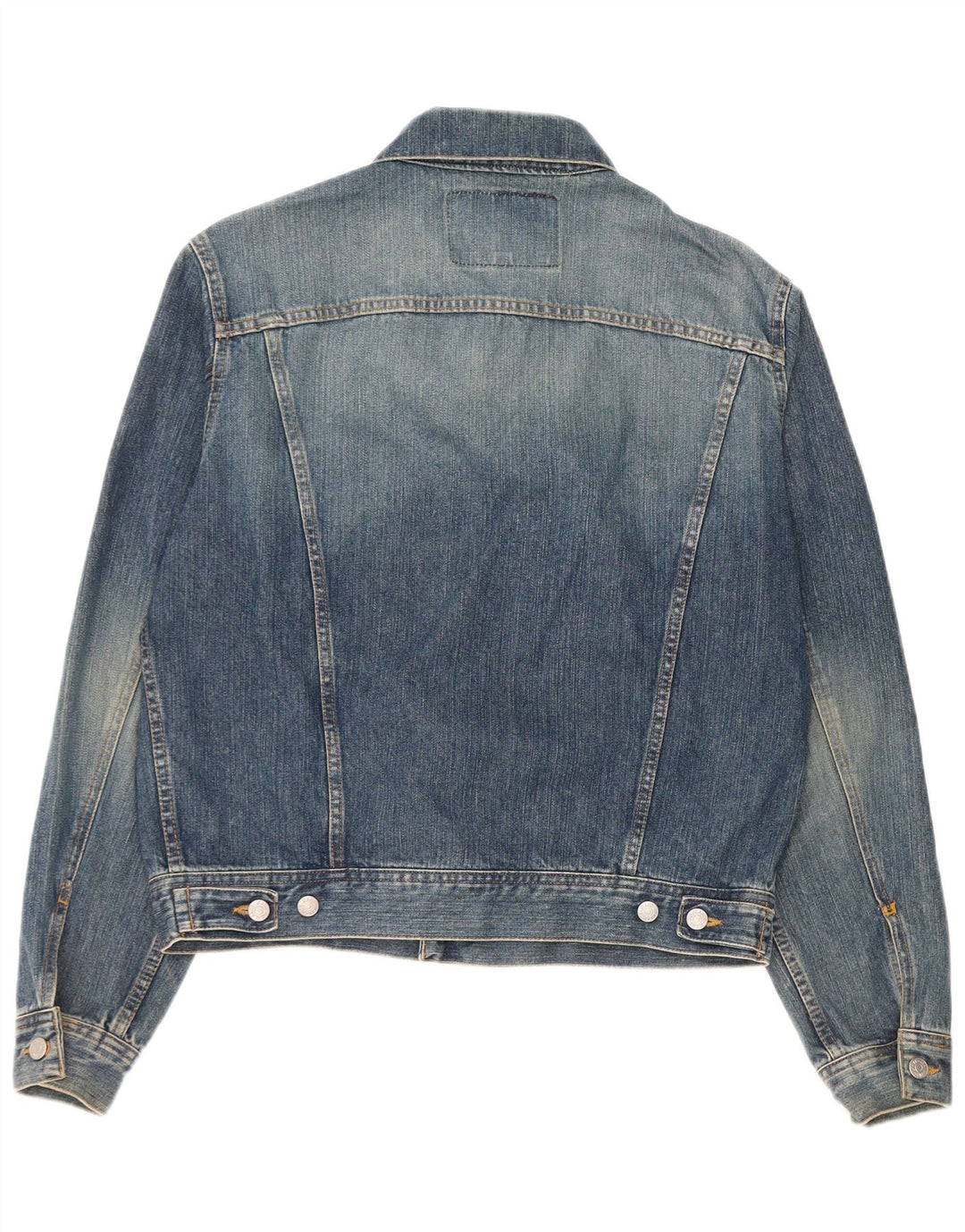 High Lands Herren Jeansjacke UK 38 Mittelblaue Baumwolle