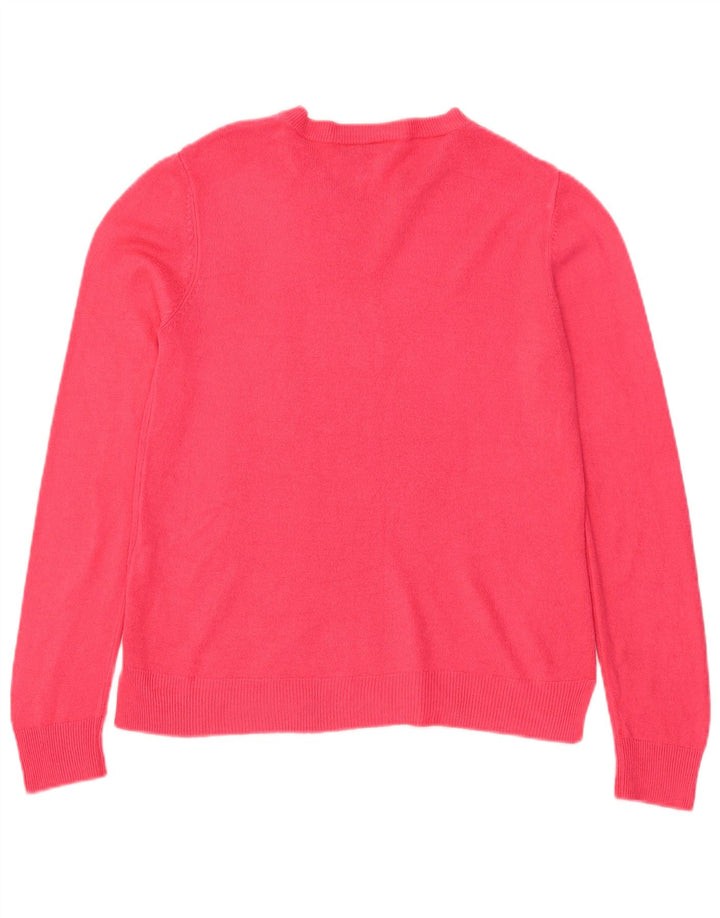 Marks & Spencer Damen-Pullover mit Rundhalsausschnitt, Gr. 12, Mittelrosa