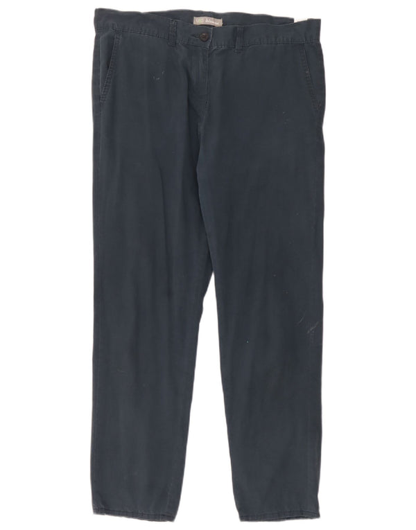 Marks & Spencer Damen Tapered Chinohose UK 14 Large W34 L28 Marineblau