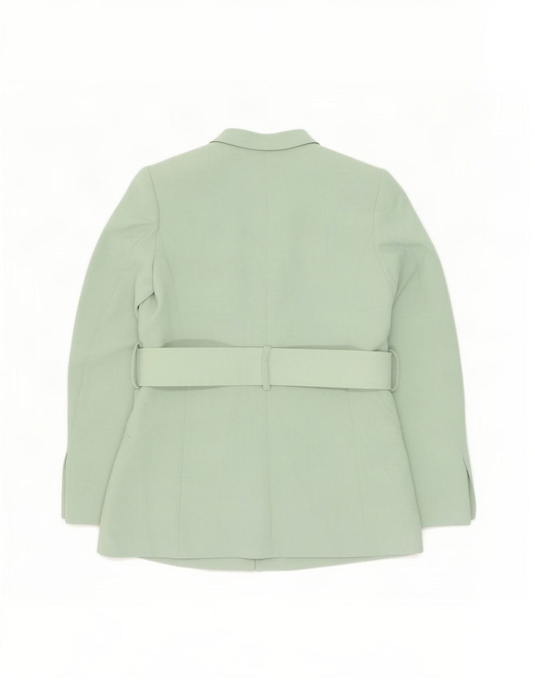 Zara Damen Blazerjacke UK 14 Mittelgrünes Polyester