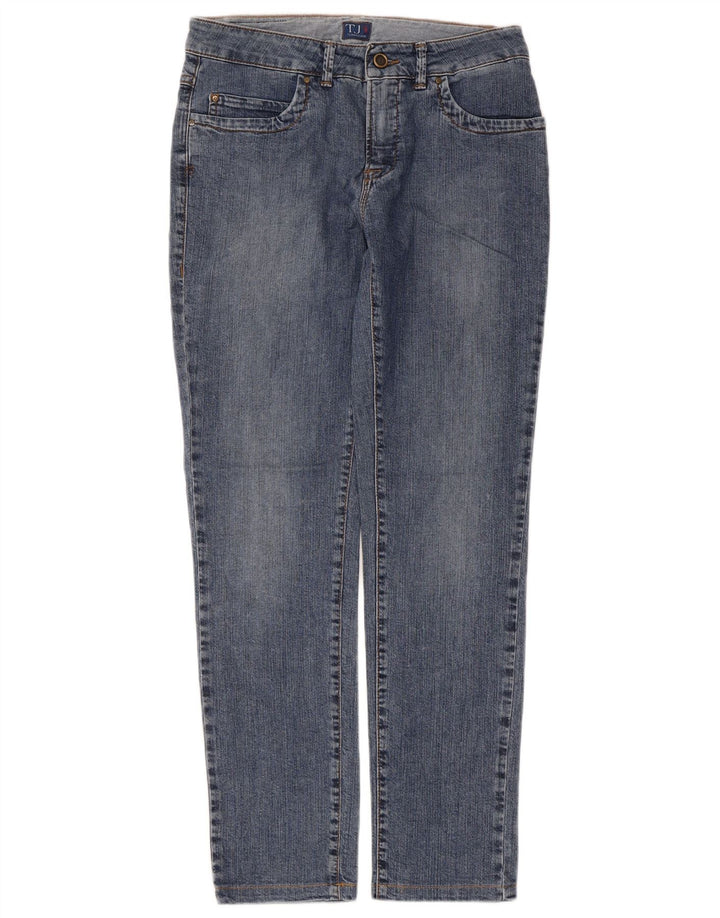 Trussardi Damen Slim Jeans W27 L28 Blaue Baumwolle
