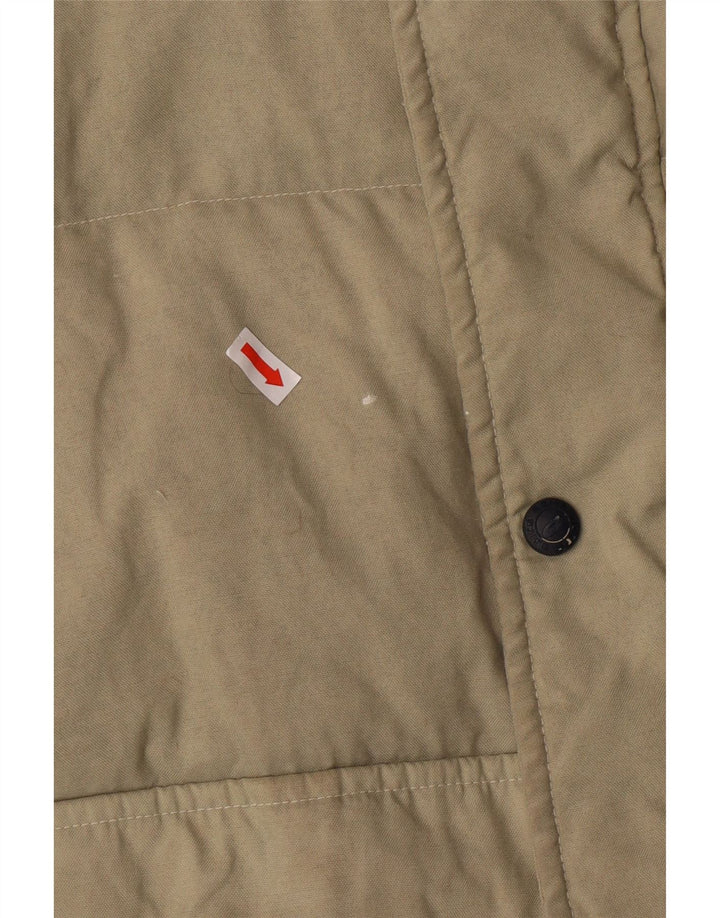 Asics Herren Wattierte Weste UK 40 Large Beige Polyamid