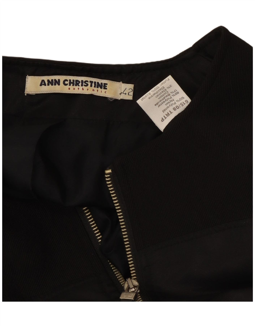 Ann Christine Damen Weste EU 42 Large Schwarz Polyamid
