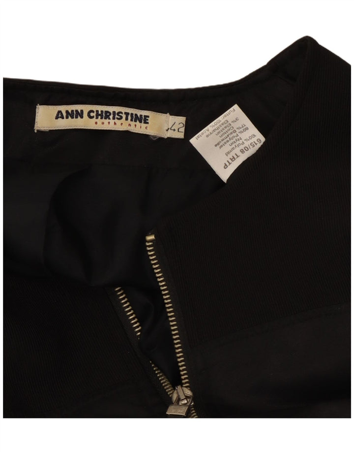 Ann Christine Damen Weste EU 42 Large Schwarz Polyamid