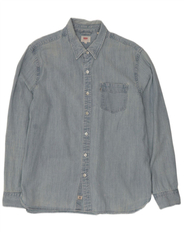 Levi's Herrenhemd XL, blaue Baumwolle