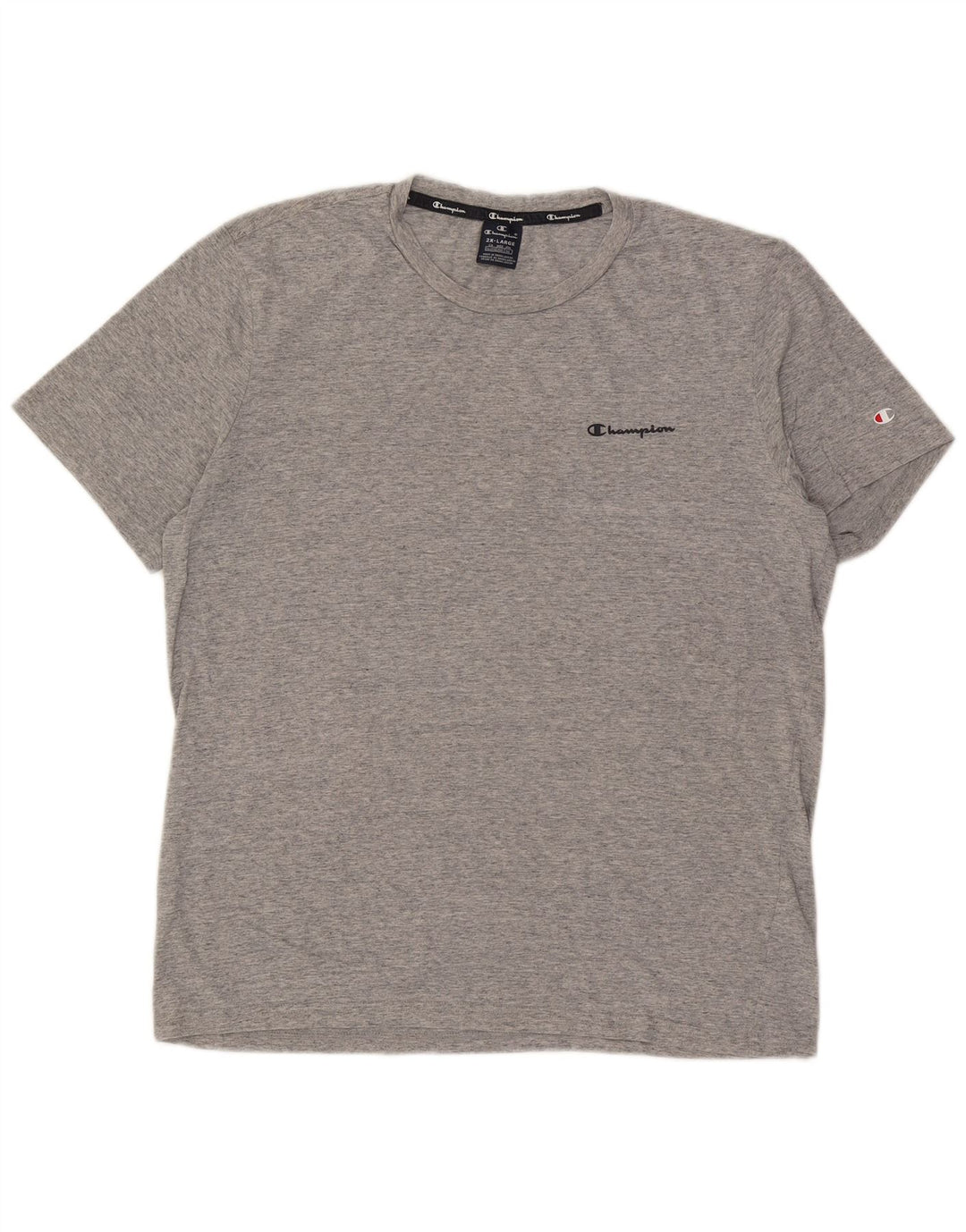 Champion Herren T-Shirt Top 2XL Grau meliert Baumwolle