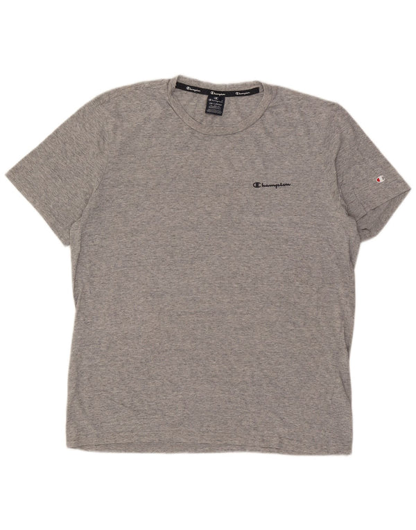 Champion Herren T-Shirt Top 2XL Grau meliert Baumwolle
