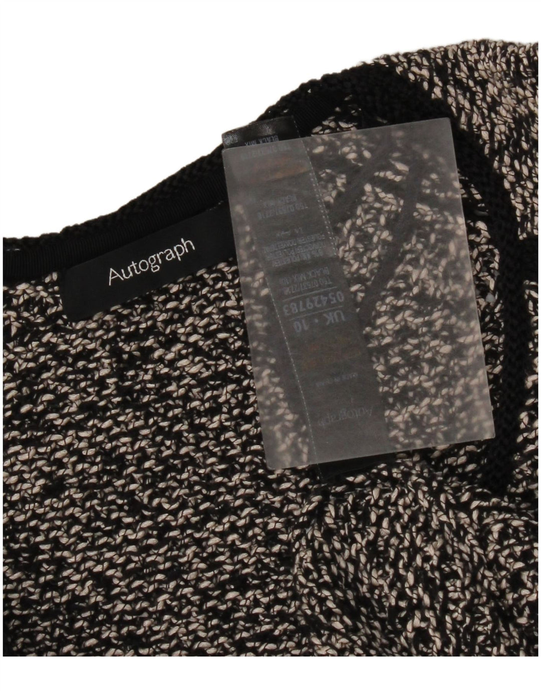 Marks & Spencer Damen Autograph Pullover mit V-Ausschnitt, Gr. 10, Größe S, Schwarz