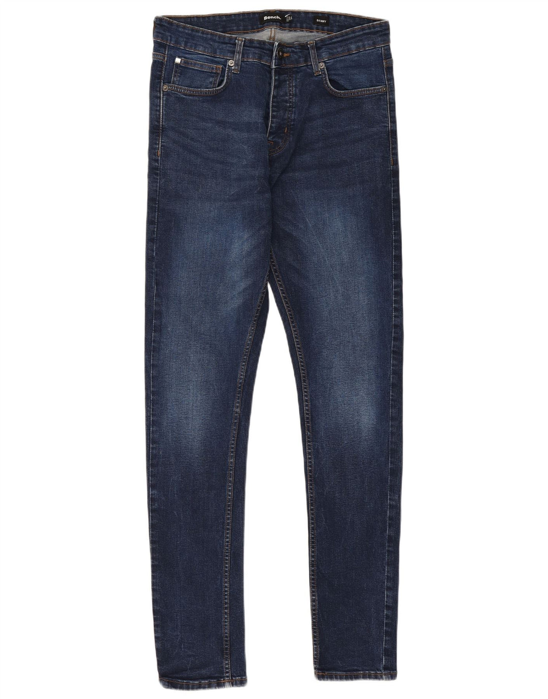 Bench Herren Skinny Jeans W34 L34 Blaue Baumwolle