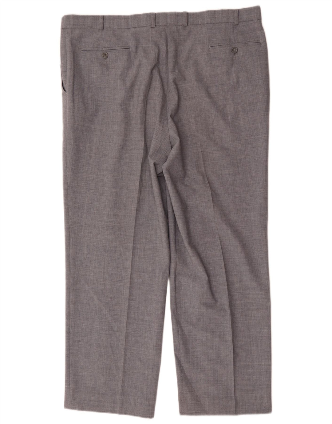 Gerade Herren-Anzughose von Marks & Spencer, W40, L29, grau, Polyester