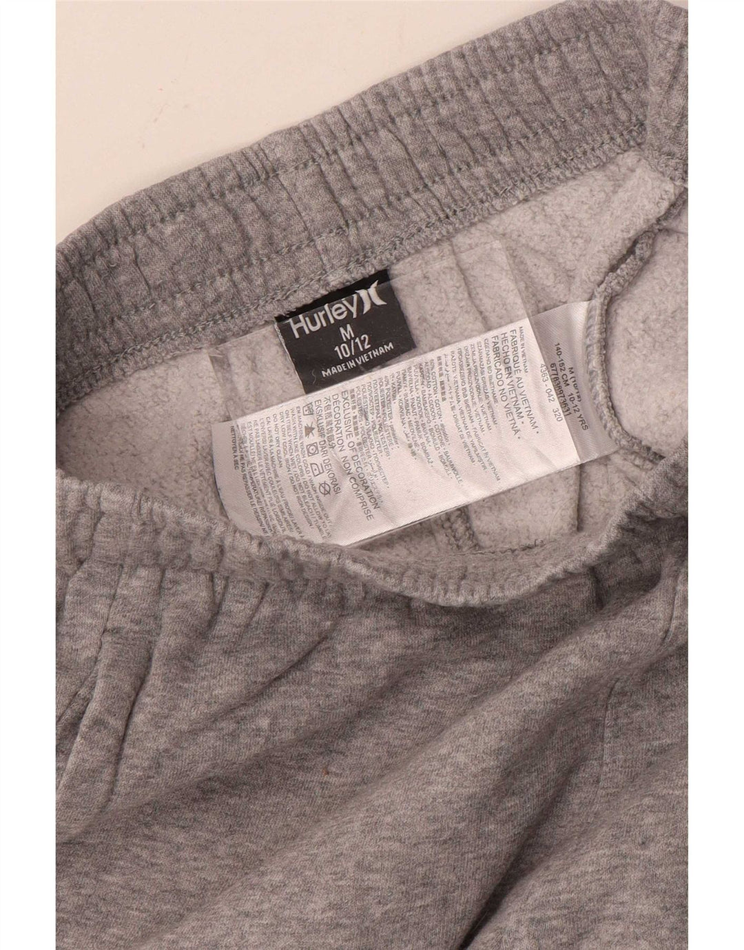 Hurley Jungen-Trainingshose mit Grafik, Jogginghose, 10–11 Jahre, Mittelgrau