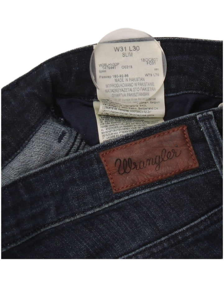 Wrangler Damen Slim Jeans W31 L30 Blaue Baumwolle