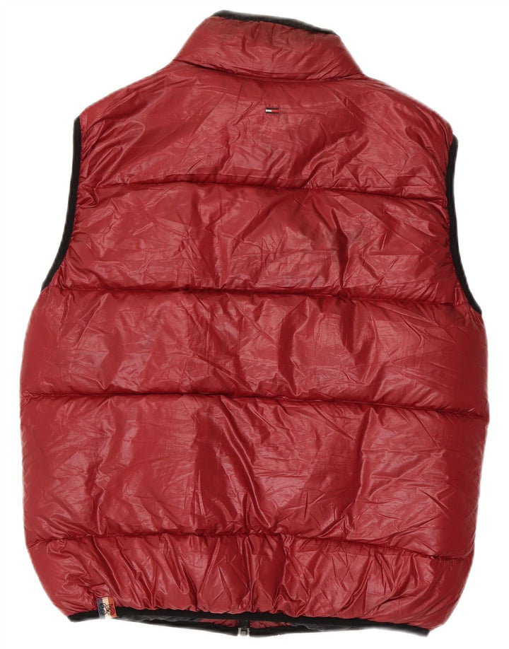 Tommy Hilfiger Herren Wattierte Weste UK 36 Small Rot Polyester