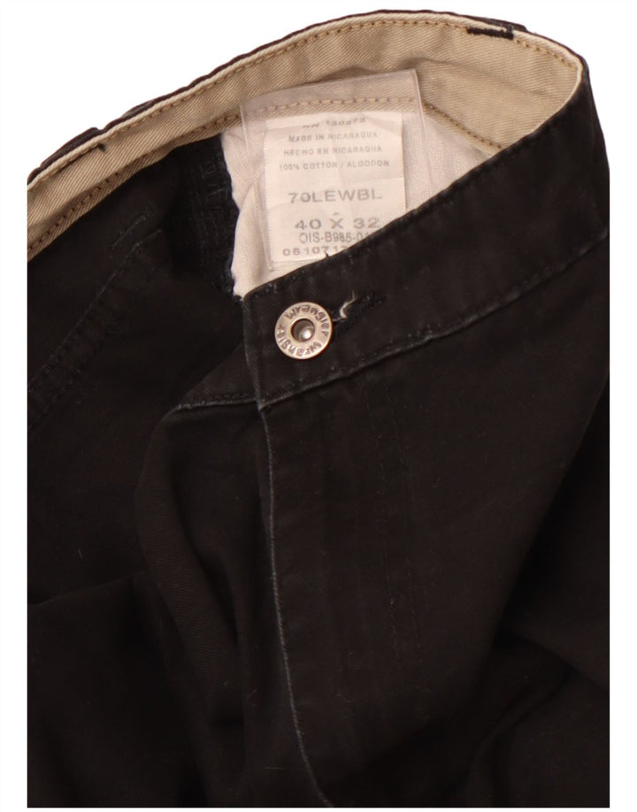 WRANGLER Gerade Cargohose für Herren, W40, L32, schwarze Baumwolle