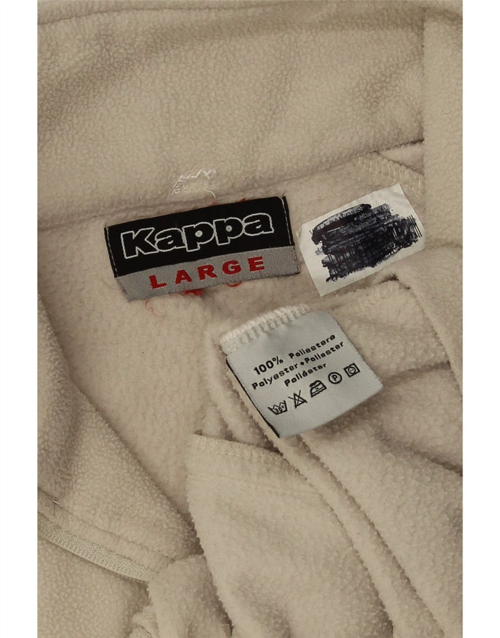 Kappa Herren Fleecejacke UK 40 Large Beige Polyester