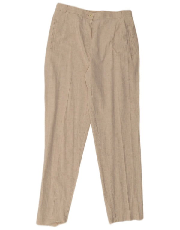 Marks & Spencer Damen Chinohose UK 14 Medium W30 L30 Beige meliert