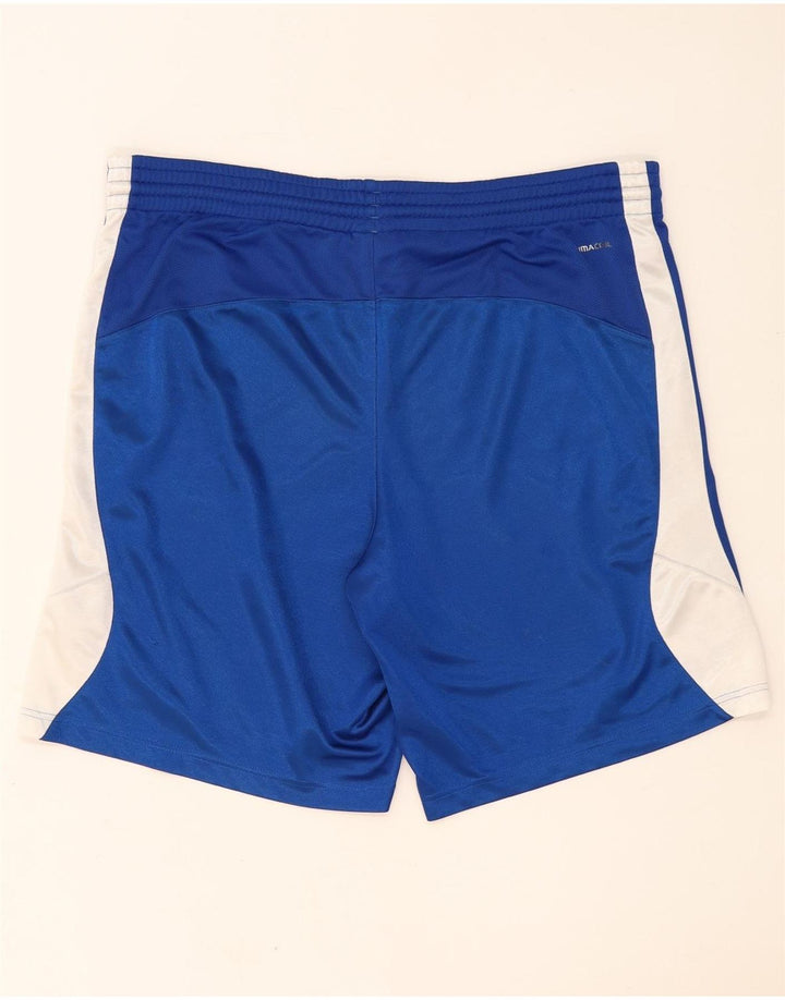 Adidas Herren Climalite Sportshorts, großes blaues Farbblock-Polyester