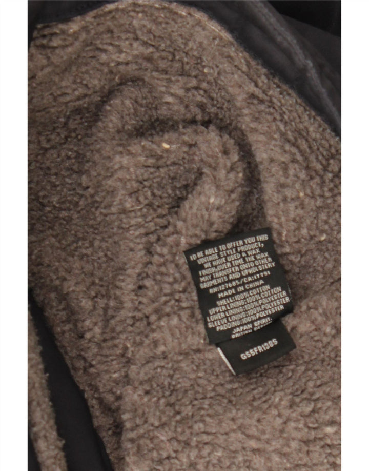 SUPERDRY Damen-Parka mit Kapuze, UK 16, Größe L, Marineblau, Baumwolle