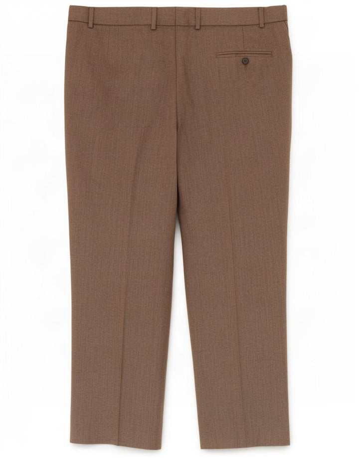 Marks & Spencer Herren-Anzughose in normaler Passform, W40, L29, Beige, Polyester