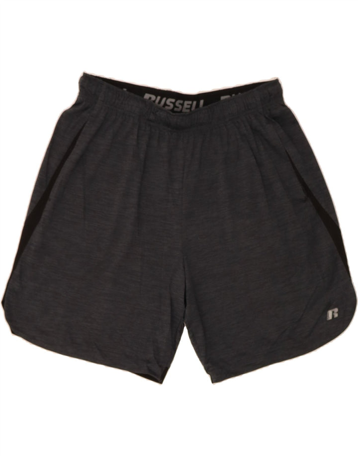 RUSSELL ATHLETIC Mens Sport Shorts Large  Grey Polyester Vintage Russell Athletic and Second-Hand Russell Athletic from Messina Hembry 