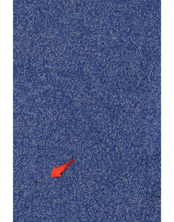 SUPERDRY Herren Real Graphic T-Shirt-Oberteil aus kleiner, blau melierter Baumwolle