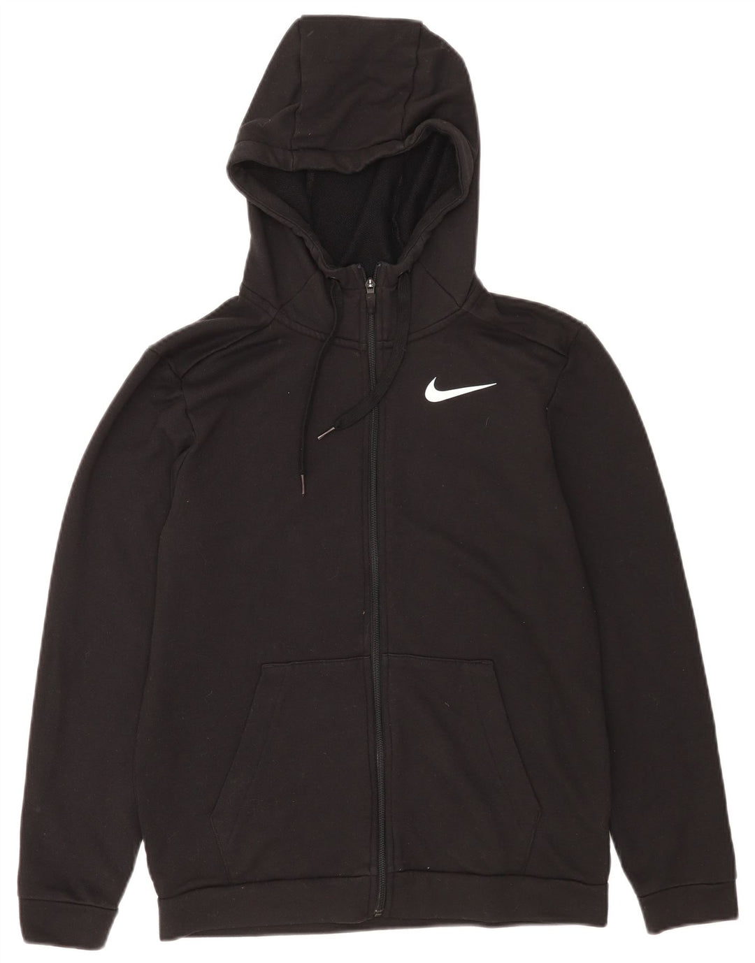 Nike Herren Dri Fit Zip Hoodie Pullover Small Schwarz Polyester