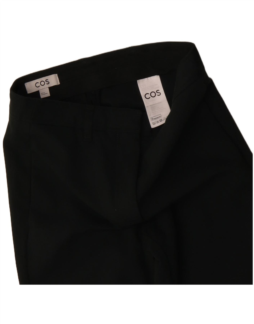 COS Gerade Damen-Freizeithose, EU 34, XS, B28, L26, grüne Baumwolle