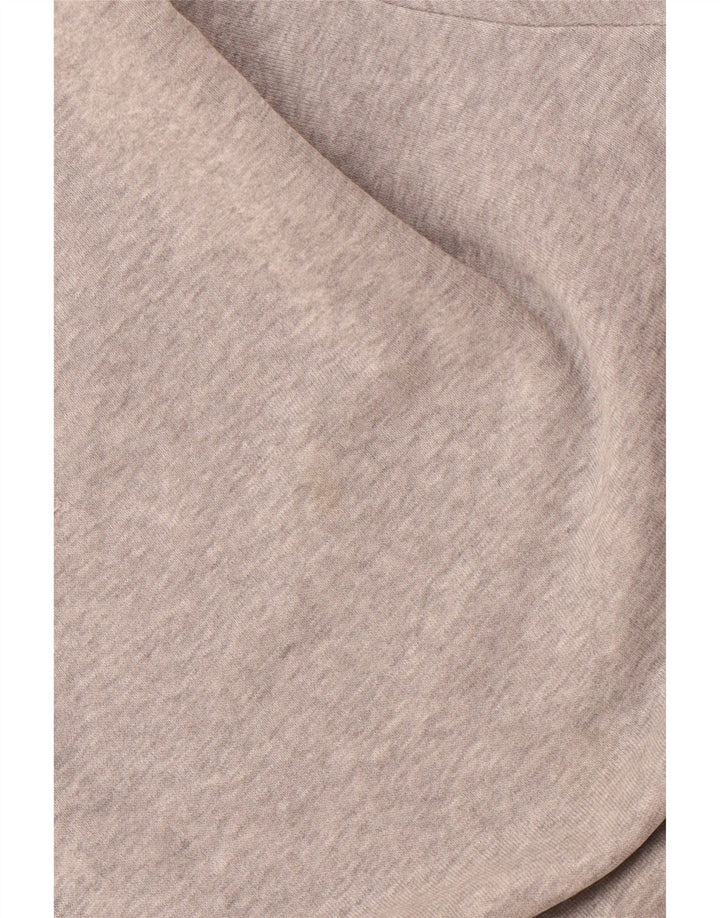 COS Herren-Sweatshirt-Pullover, große graue Baumwolle