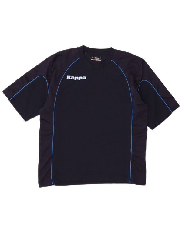 Kappa Herren-T-Shirt mit Grafik, Größe S, Marineblau, Polyester