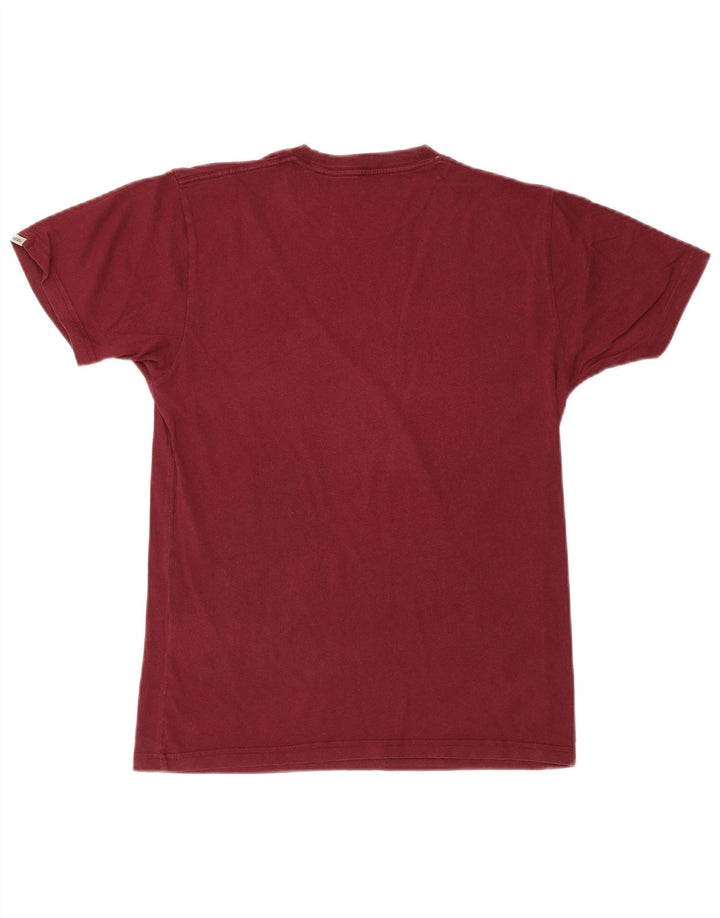 Vans Herren T-Shirt Top Small Burgund Baumwolle