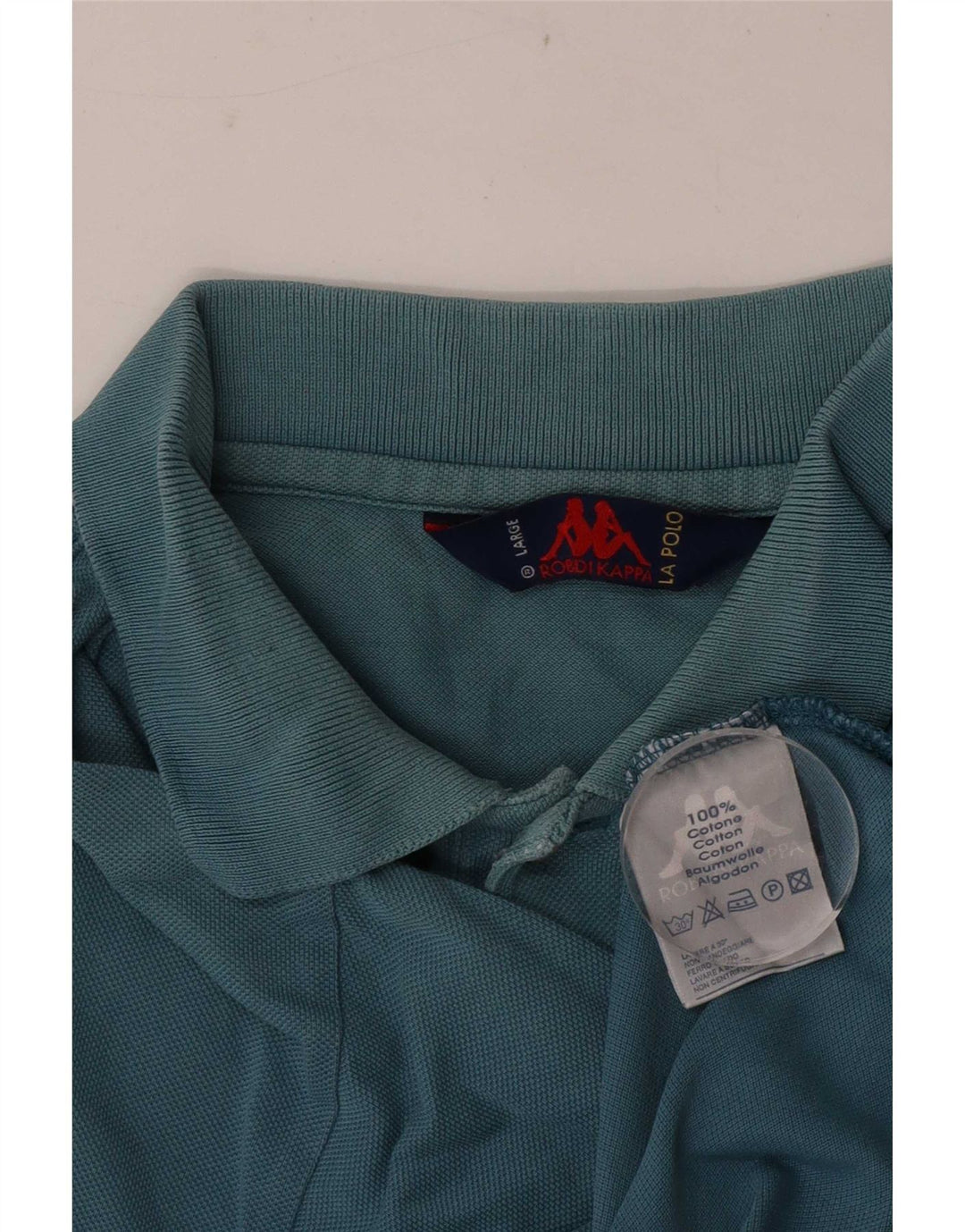 Kappa Herren-Poloshirt, große blaue Baumwolle