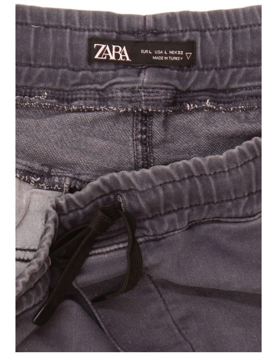 Zara Herren Chino-Shorts, Größe L, W32, Marineblau