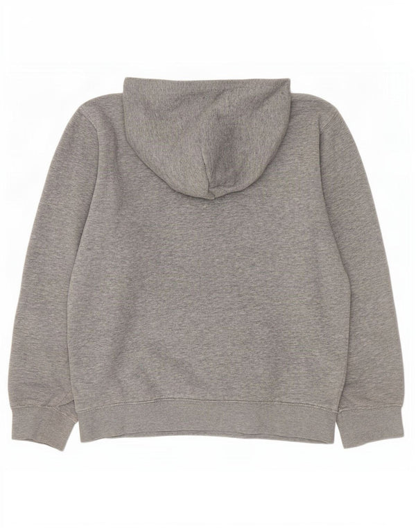 Champion Womens Graphic Oversized Hoodie Pullover UK 10 Small Grau meliert