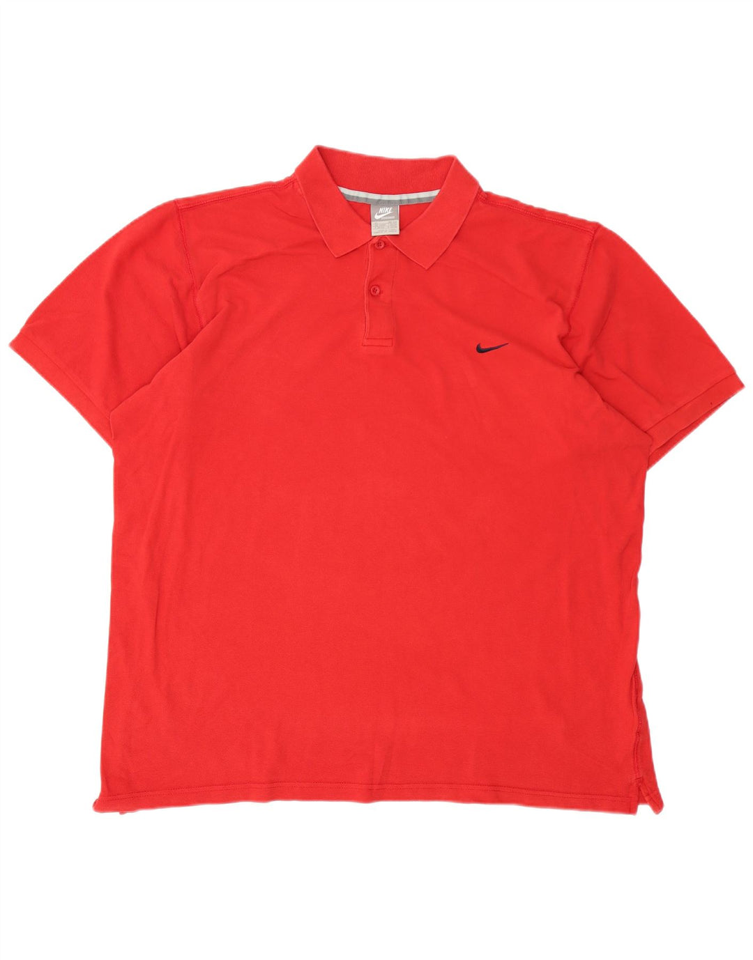 NIKE Herren-Poloshirt UK 45/47 XL, rote Baumwolle