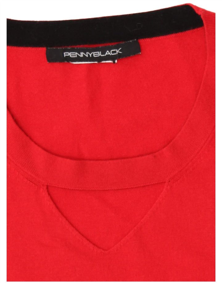 Penny Black Damen-Pullover mit Rundhalsausschnitt, Gr. 12, Mittelrot