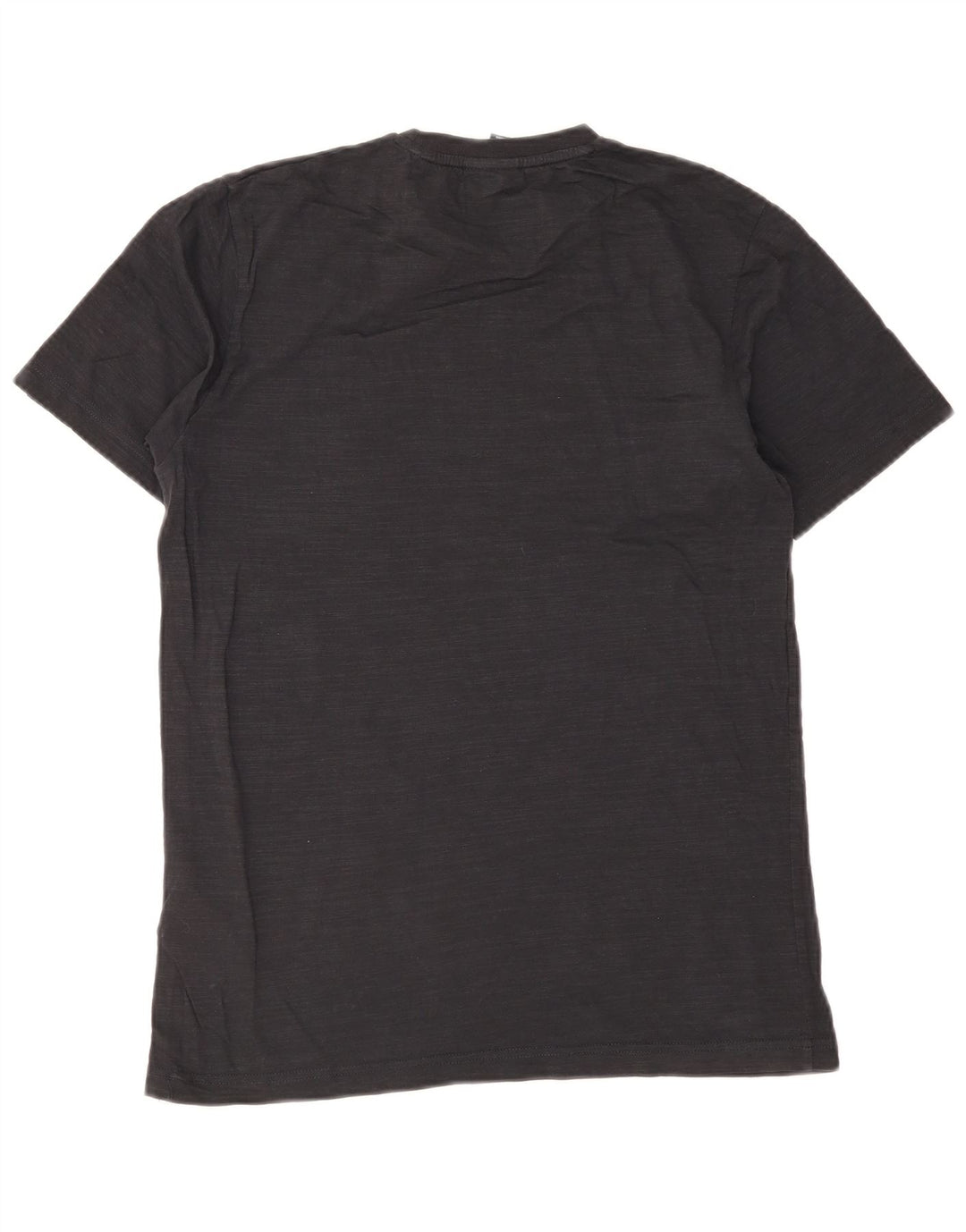 Ellesse Herren-Grafik-T-Shirt-Oberteil aus mittelschwarzer Baumwolle