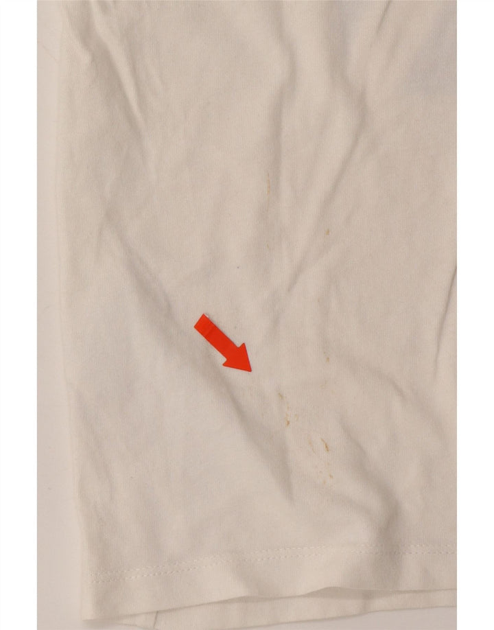 NIKE Boys Graphic T-Shirt Top 8-9 Years Small White Cotton Vintage Nike and Second-Hand Nike from Messina Hembry 