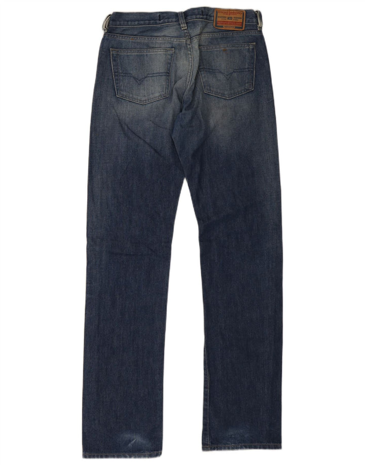 Diesel Herren Straight Jeans W29 L33 Blaue Baumwolle