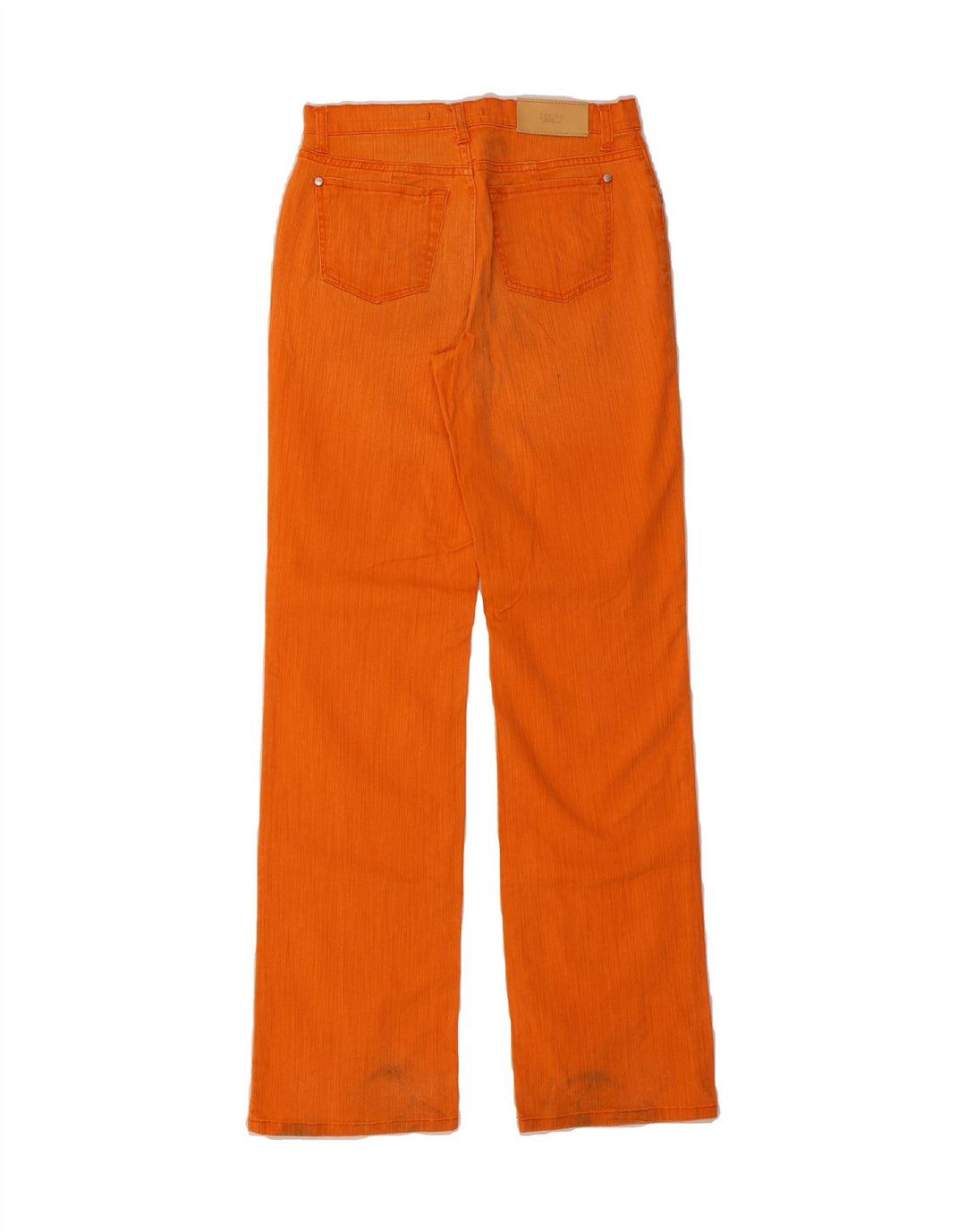 LES COPAINS Womens Straight Jeans IT 42 Medium W28 L33 Orange Cotton Vintage Les Copains and Second-Hand Les Copains from Messina Hembry 